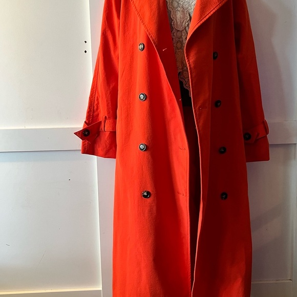 H&M Vibrant orange Trench Coat - Picture 1 of 5